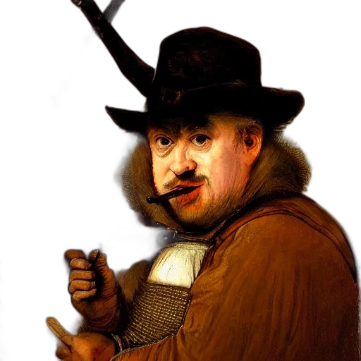 hat, staff, face, mask transparent PNG cut-out
