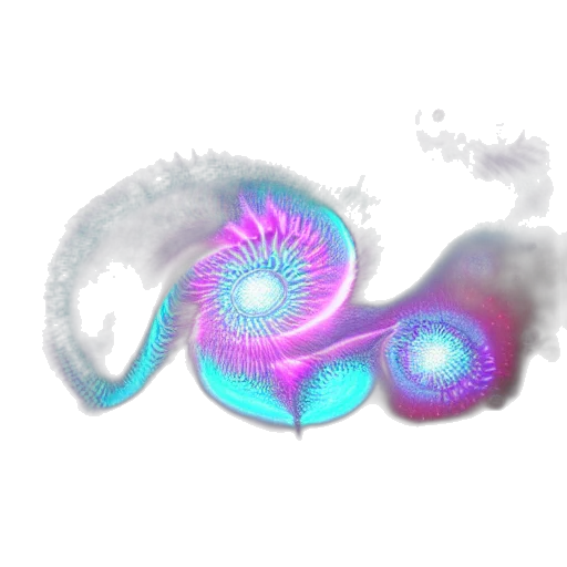 flower, dragon, hair, staff transparent PNG cut-out
