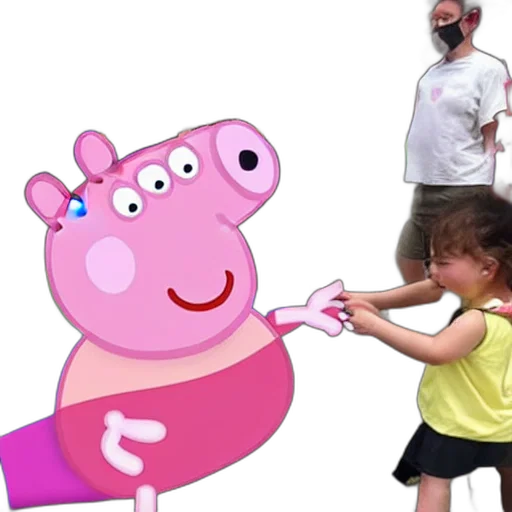 animal, peppa, pig, getting, monkey, pox, vaccine, pride transparent PNG cut-out