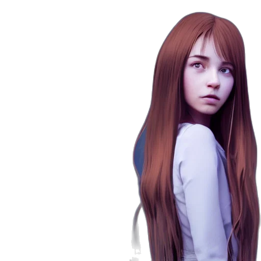 hair, face, robot, creature transparent PNG cut-out