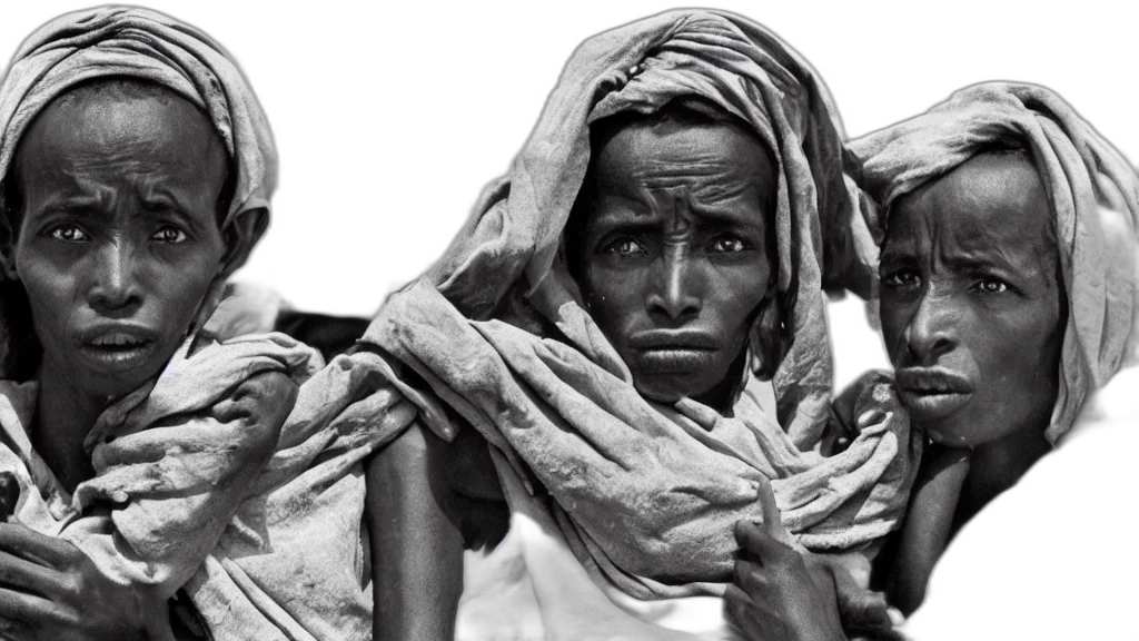 face, mask, ethiopian, famine transparent PNG cut-out