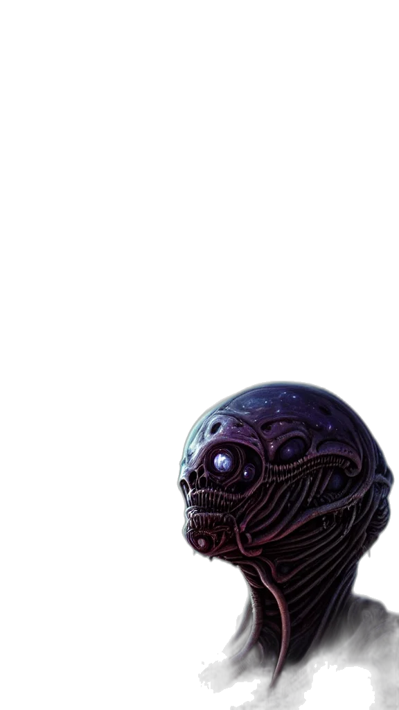 creature, mask, robot, face, 3d render, concept art, pixel art, photorealistic transparent PNG cut-out