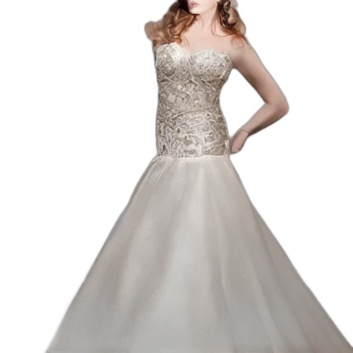 dress, 3d render, photorealistic, gorgeous transparent PNG cut-out