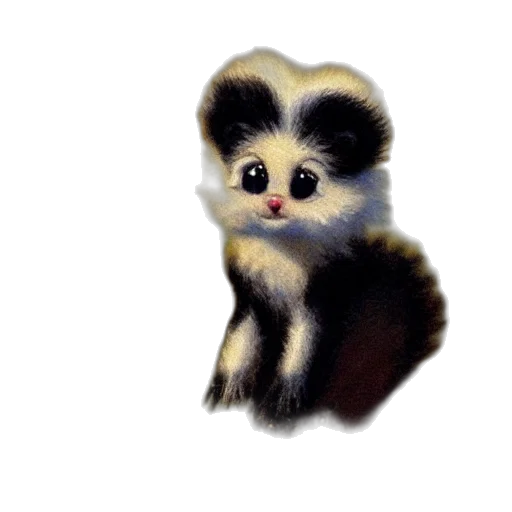 animal, creature, staff, hair, watercolor, photorealistic, oil painting, concept art transparent PNG cut-out