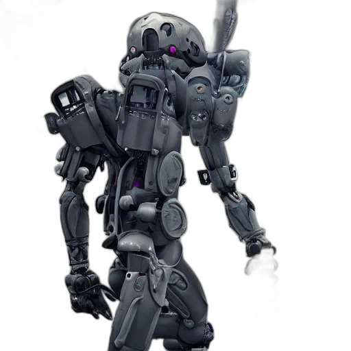 robot, weapon, staff, concept art transparent PNG cut-out