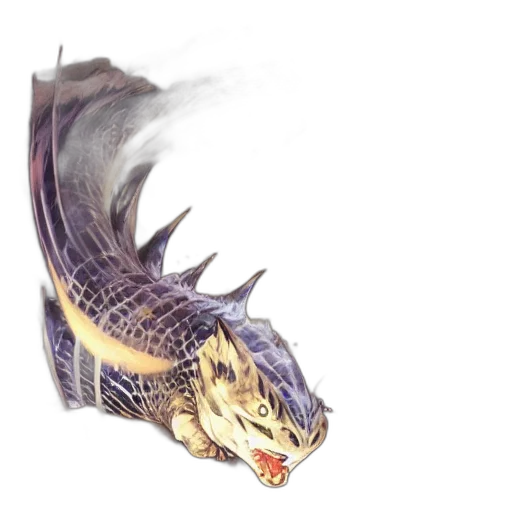 dragon, creature, animal, weapon, concept art, fantasy art, watercolor, photorealistic transparent PNG cut-out
