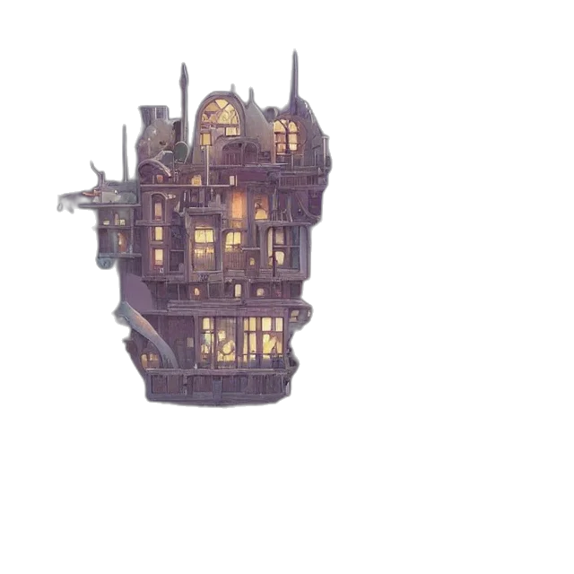 building, crown, weapon, furniture, concept art, pixel art, 3d render, fantasy art transparent PNG cut-out
