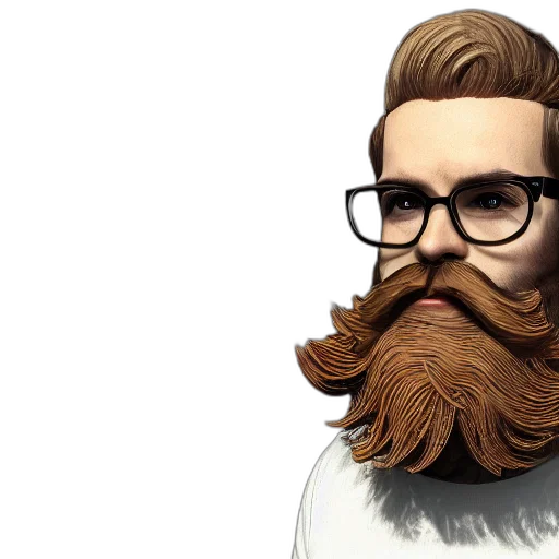 hair, 3d render, photorealistic, concept art transparent PNG cut-out
