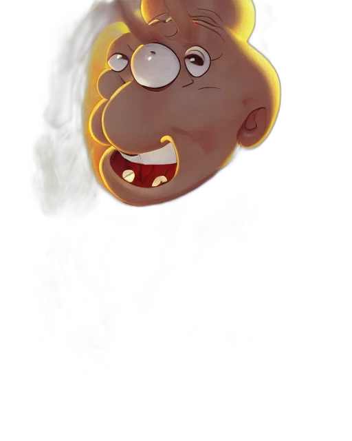 face, mask, staff, creature, concept art, cartoon, photorealistic, watercolor transparent PNG cut-out