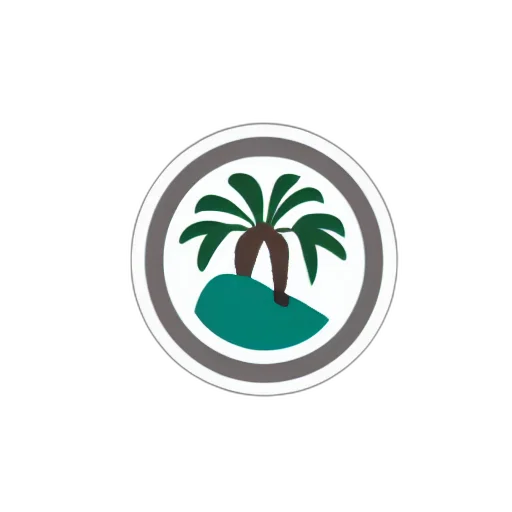 green, logo, nahda, date, palm, company, minimalist, flat transparent PNG cut-out