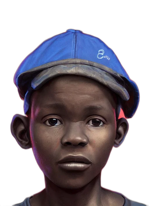 face, hat, mask, crown, photorealistic, concept art, oil painting, 3d render transparent PNG cut-out
