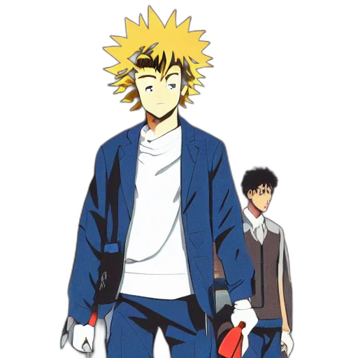 jacket, anime, concept art, comic book art transparent PNG cut-out