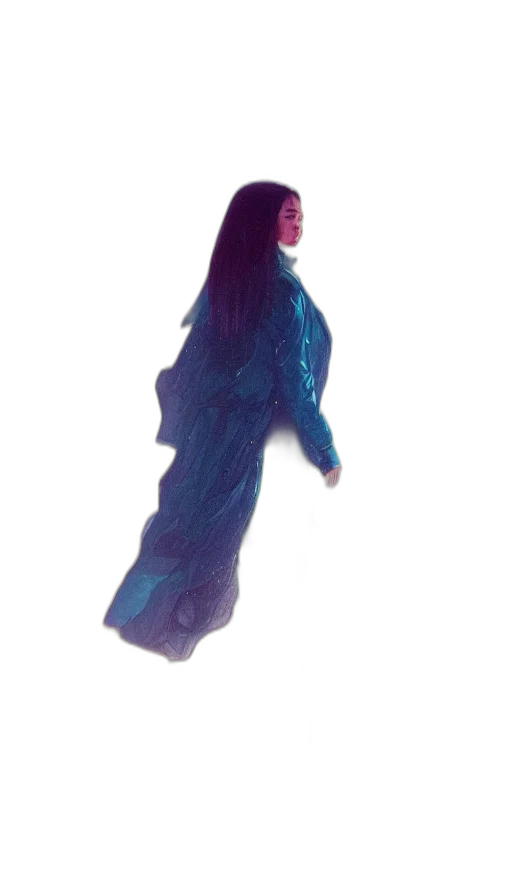dress, hair, jacket, creature transparent PNG cut-out