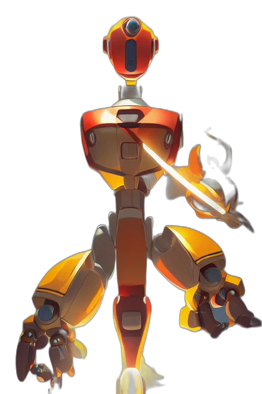 robot, staff, weapon, concept art transparent PNG cut-out