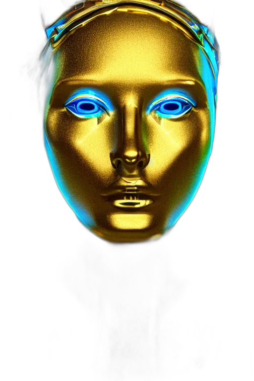 mask, face, jewelry, robot transparent PNG cut-out