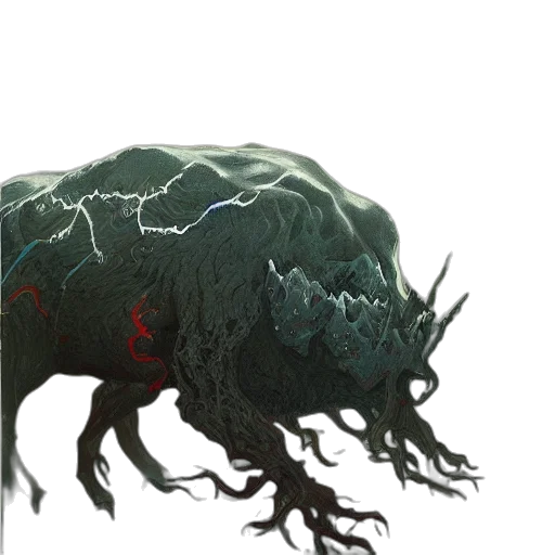creature, dragon, animal, hair, concept art, fantasy art, 3d render, pixel art transparent PNG cut-out