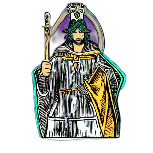 staff, sword, crown, jewelry, pixel art, fantasy art, concept art, cartoon transparent PNG cut-out