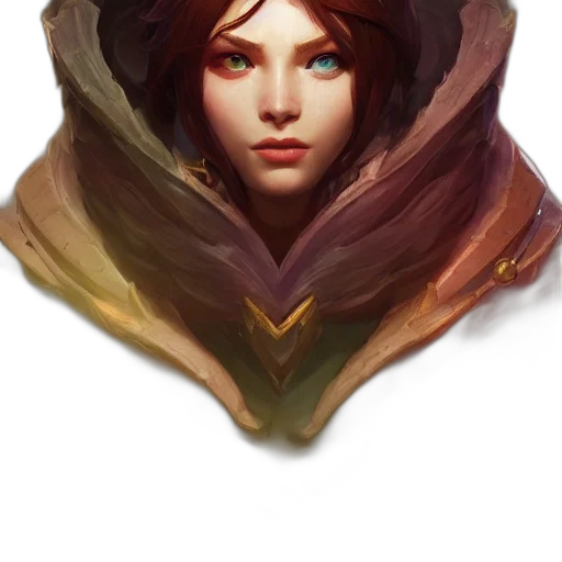 face, mask, crown, jacket, fantasy art, concept art, photorealistic, oil painting transparent PNG cut-out