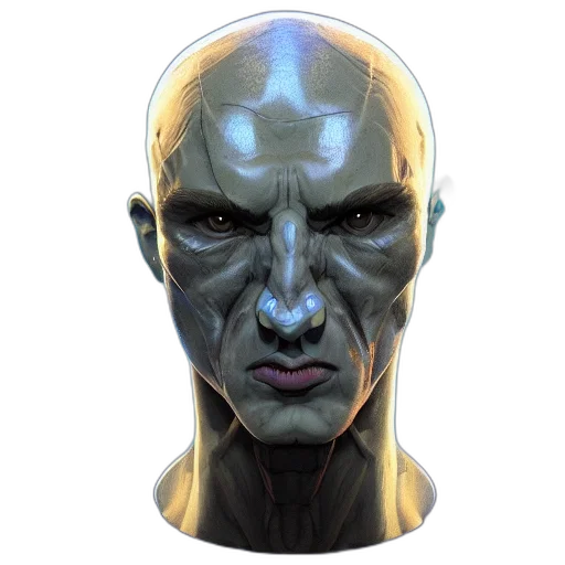 face, mask, robot, creature transparent PNG cut-out