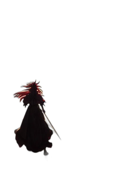 sword, hair, weapon, staff transparent PNG cut-out