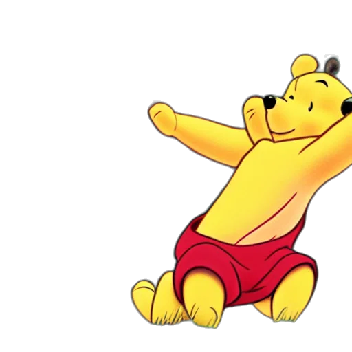 animal, cartoon, concept art, 3d render, winnie, pooh, anime, character transparent PNG cut-out