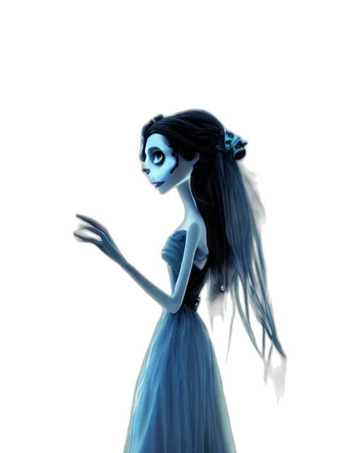 dress, mask, staff, creature transparent PNG cut-out