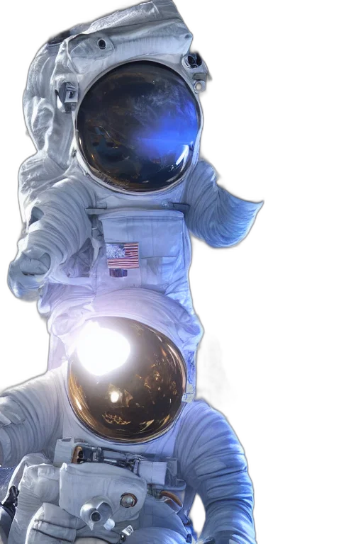 concept art, outer space, render, astronaut transparent PNG cut-out
