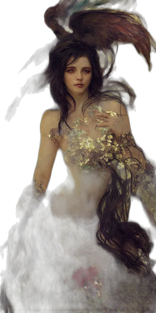 dress, jewelry, dragon, creature transparent PNG cut-out