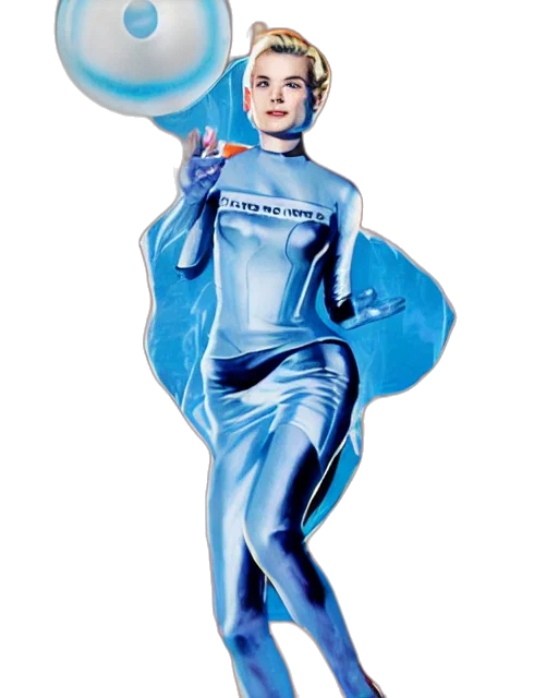 dress, concept art, comic book art, outer space transparent PNG cut-out