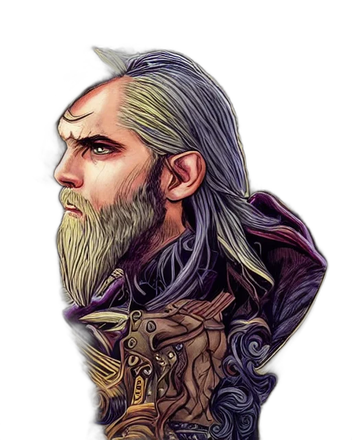face, staff, hair, fantasy art, concept art, pixel art, photorealistic, detailed transparent PNG cut-out