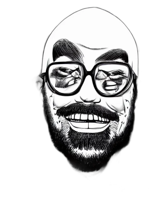 face, mask, creature, cartoon, comic book art, pencil sketch, photorealistic, highly transparent PNG cut-out