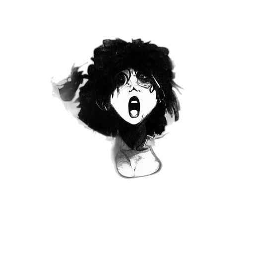 hair, mask, face, creature transparent PNG cut-out