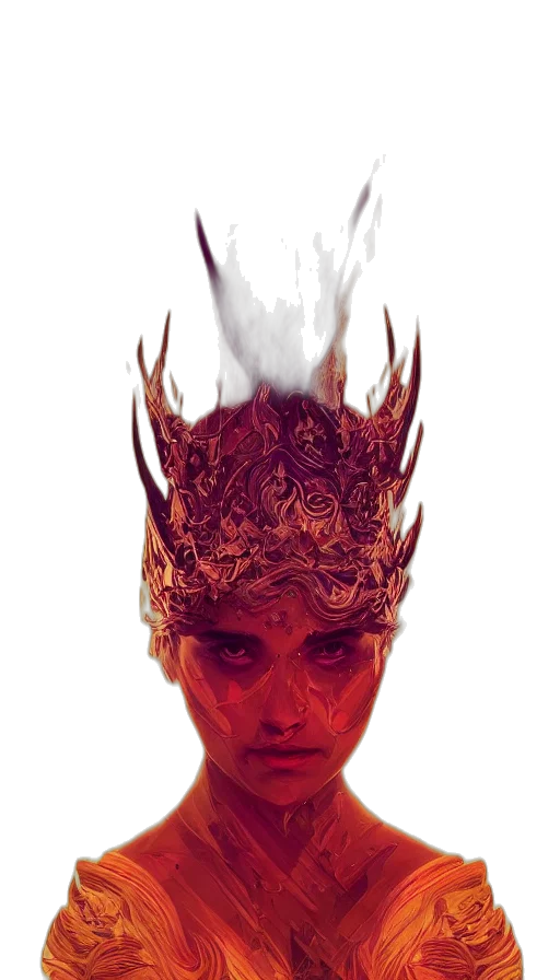 mask, crown, face, dragon transparent PNG cut-out