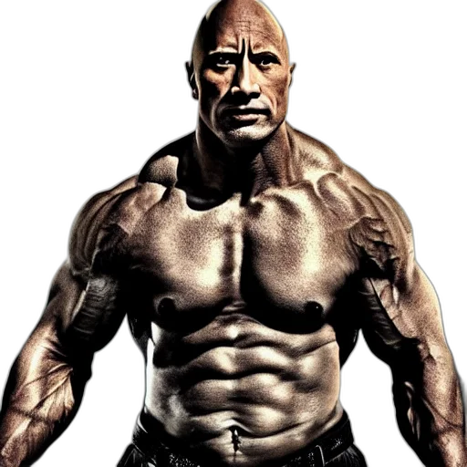 animal, face, weapon, photorealistic, concept art, 3d render, dwayne, rock transparent PNG cut-out