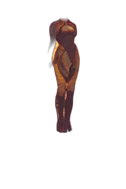 dress, staff, hair, creature transparent PNG cut-out