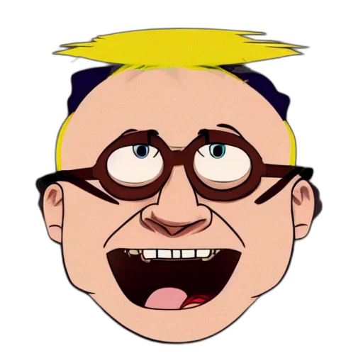 face, staff, cartoon, pixel art transparent PNG cut-out