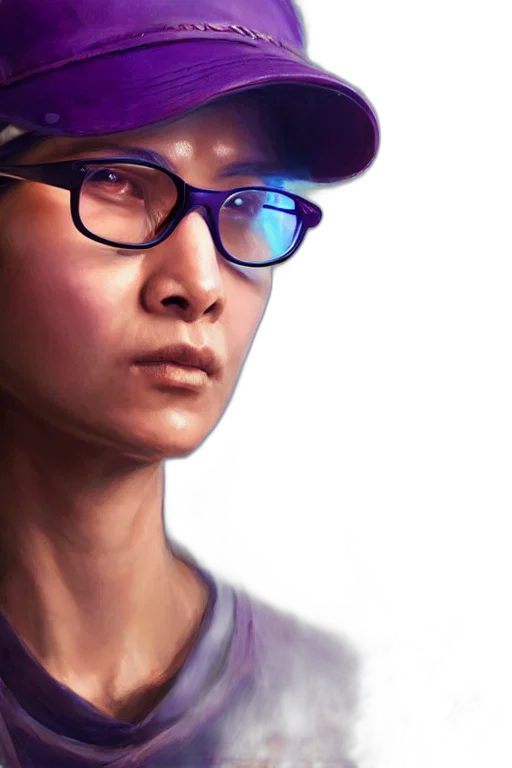 face, staff, photorealistic, concept art, 3d render, fantasy art, blue, pastel transparent PNG cut-out