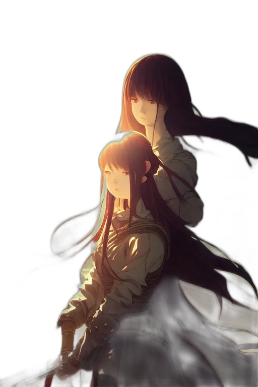 dress, jacket, creature, weapon transparent PNG cut-out