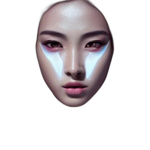 face, mask, robot, creature transparent PNG cut-out
