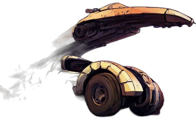 weapon, car, concept art, watercolor transparent PNG cut-out