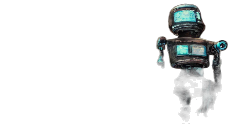 robot, mask, face, staff, concept art, cyberpunk, vaporwave, 3d render transparent PNG cut-out