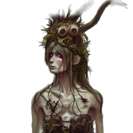 mask, creature, face, crown transparent PNG cut-out