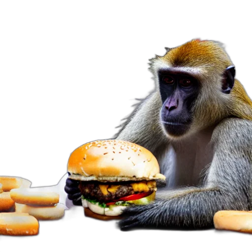 food, animal, creature, photorealistic transparent PNG cut-out
