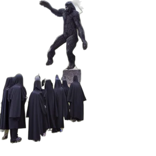 jacket, staff, mask, concept art transparent PNG cut-out