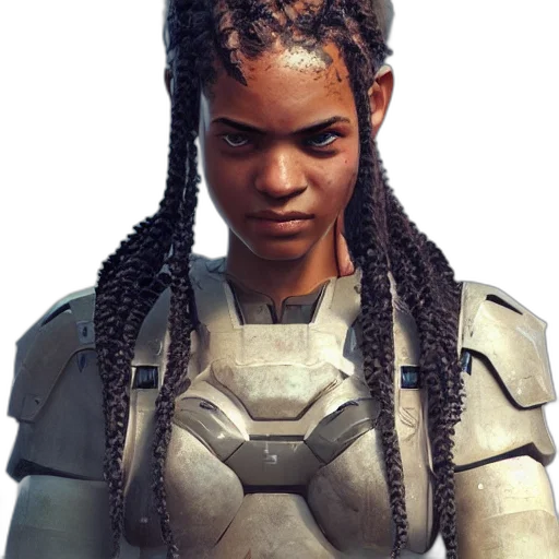 robot, face, weapon, concept art transparent PNG cut-out