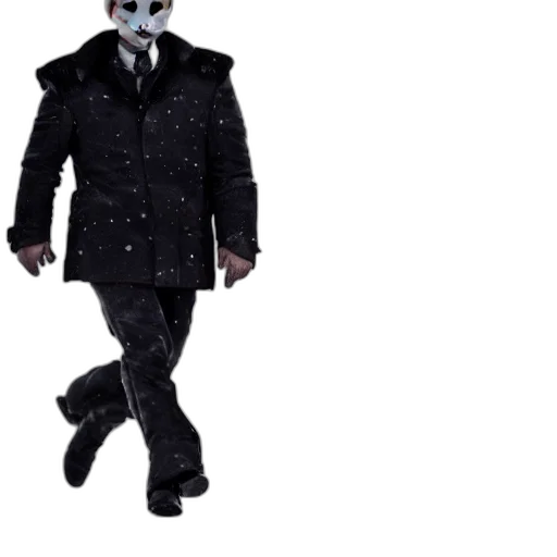 jacket, mask, creature, robot transparent PNG cut-out