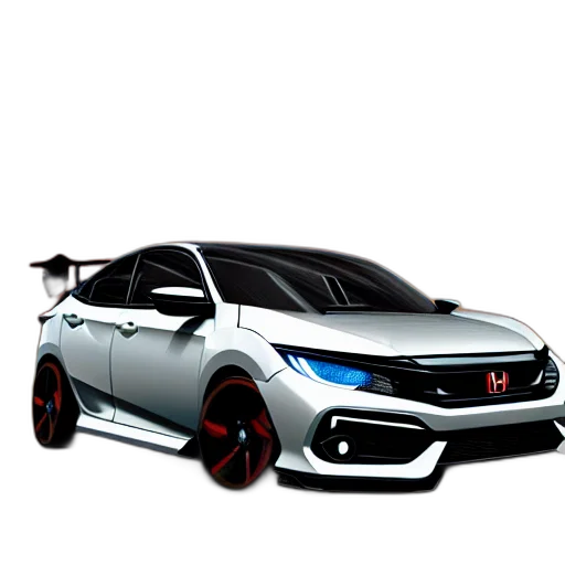 car, 3d render, concept art, photorealistic transparent PNG cut-out
