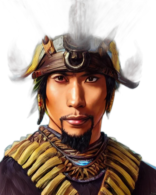 face, staff, hat, mask, photorealistic, fantasy art, concept art, oil painting transparent PNG cut-out