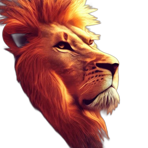 animal, crown, fantasy art, photorealistic transparent PNG cut-out