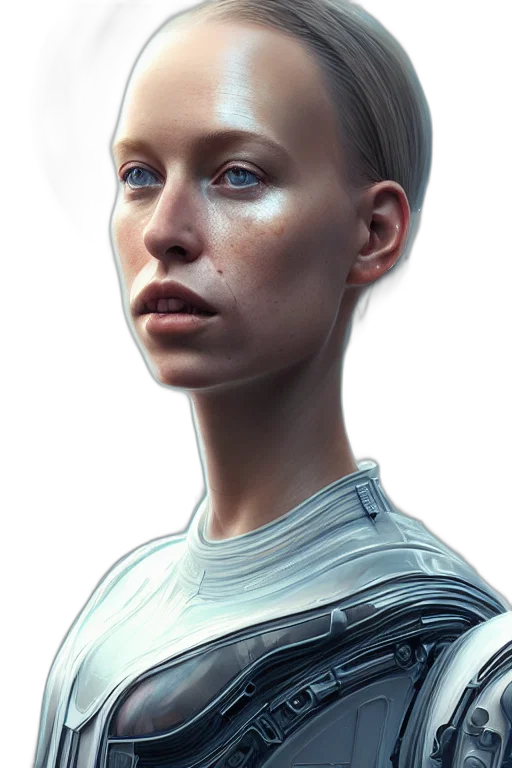 robot, face, staff, creature transparent PNG cut-out